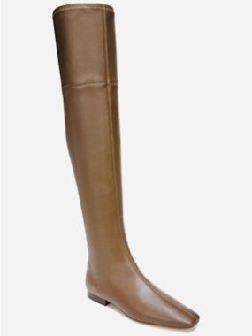 Vince Nissa Tall Over-the-Knee Leather Boots in Tan